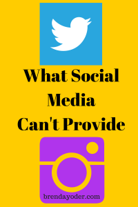 What Social Media Can't Provide