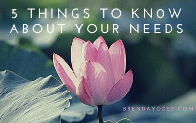5 Things to Know About Your Needs